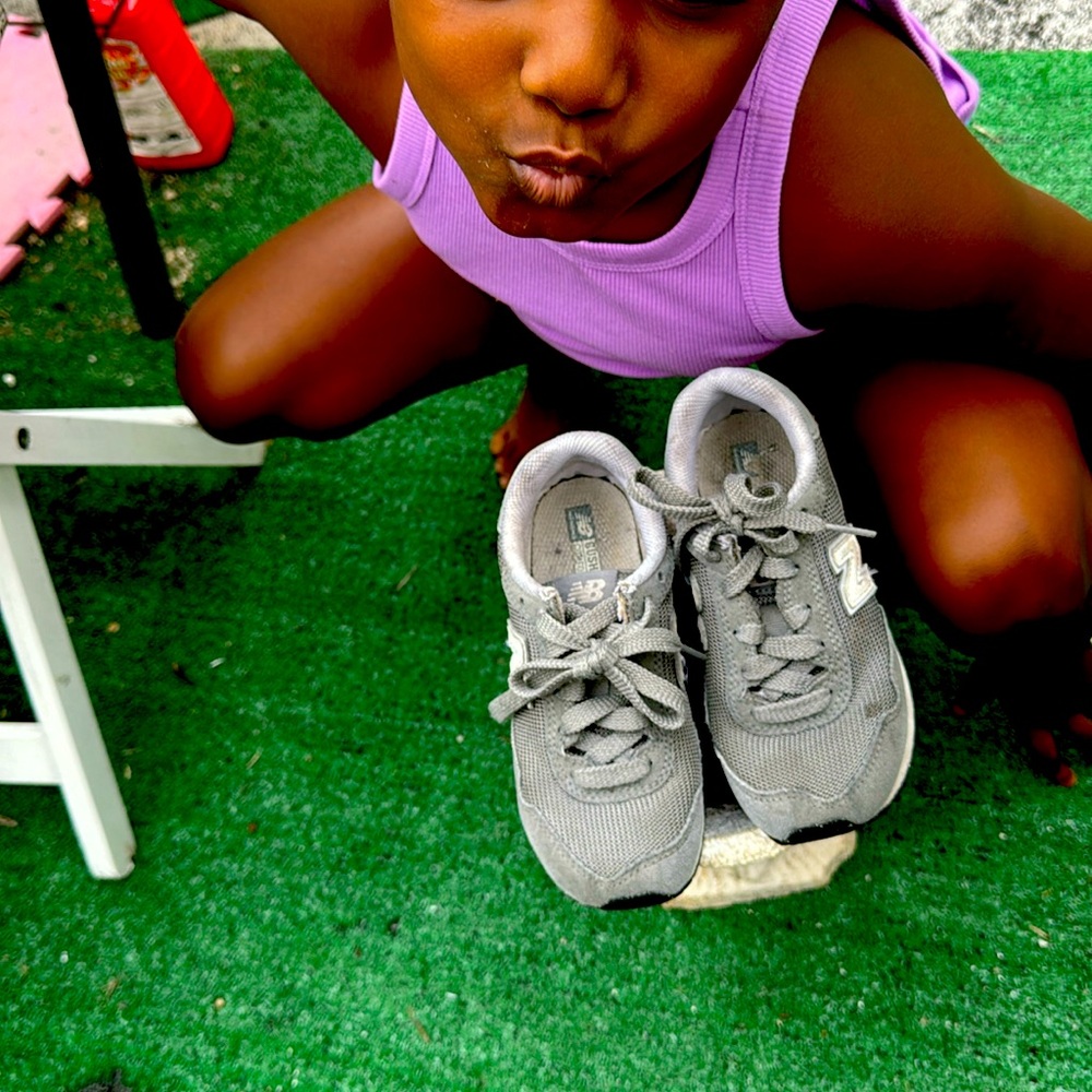 Grey size 12!New Balance kid sneakers.